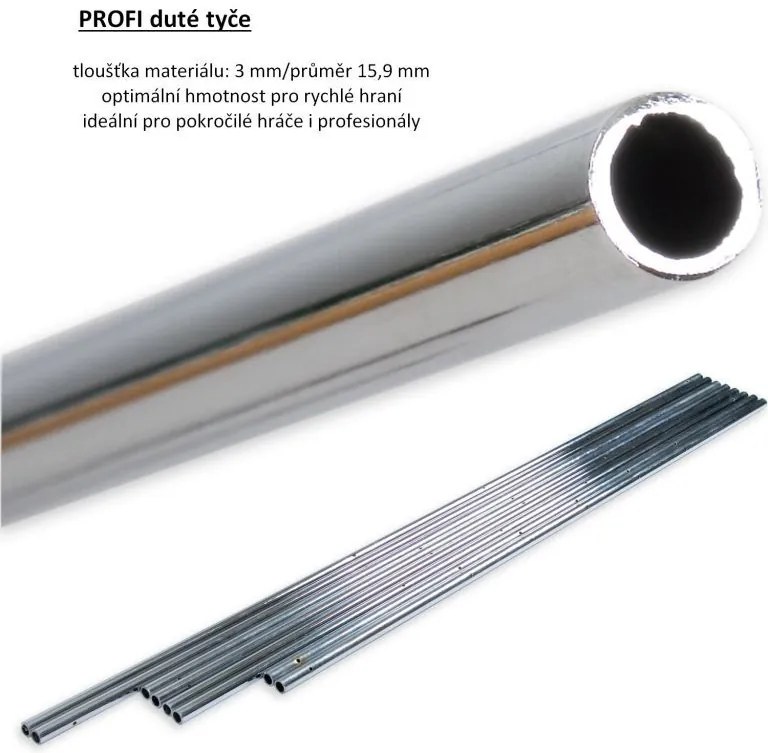 Fotbal de masă TUNIRO PRO - fotbal, 110 kg, alb