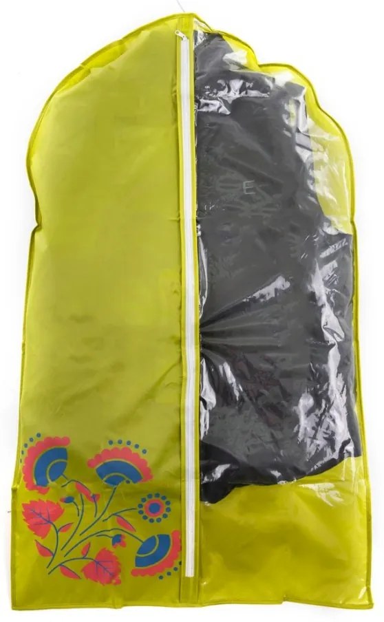 Husa depozitare haine cu fermoar 100 x 45 x 15cm, verde