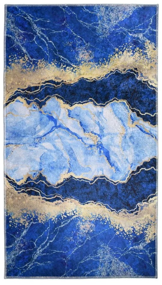 Covor albastru/auriu 80x50 cm - Vitaus