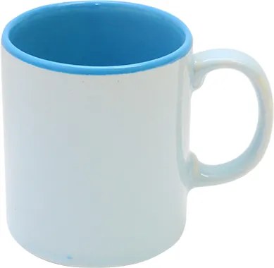 Cana din ceramica albastra 8x9.5 cm