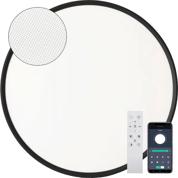 Fulgur s-43057 - Plafonieră LED NOMY 40W/230V CCT UGR IP40, diametru 50 cm, negru + telecomandă