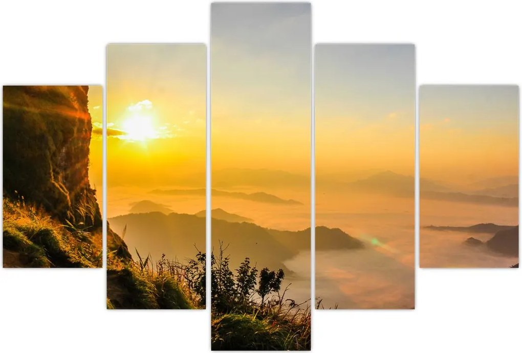 Tablou - Ceața de dimineață în vale (150x105 cm)