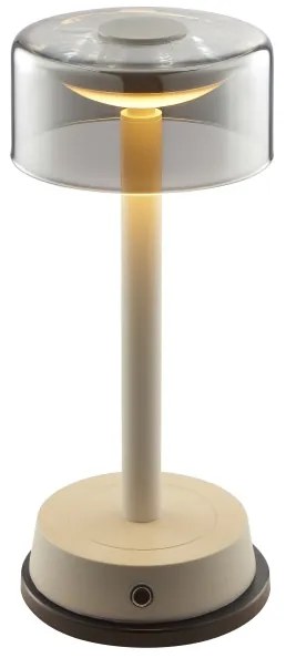 Brilliant - Lampă LED de birou RAZOR, reîncărcabilă, cu reglare a luminozității și control tactil, LED/2,5W/5V 2700K IP44, gri