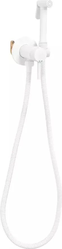 Dus igienic cu baterie Rea Loop alb mat cu baterie incastrata