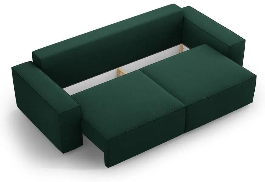 Canapea verde extensibilă 247 cm Jodie – Micadoni Home