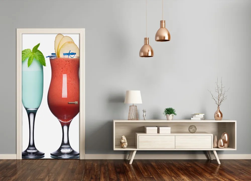 Autocolante pentru usi cocktail-uri colorate
