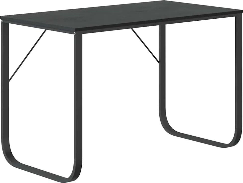 vidaXL Birou de computer, alb, 110x60x73 cm, lemn prelucrat