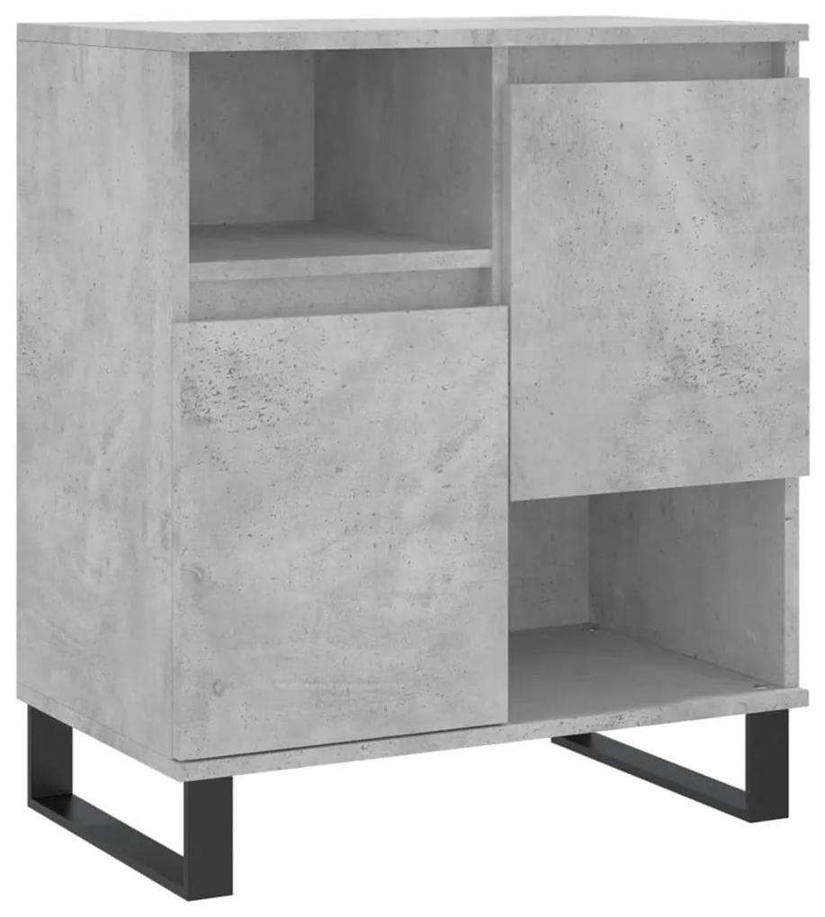 831200 vidaXL Servantă, gri beton, 60x35x70 cm, lemn prelucrat