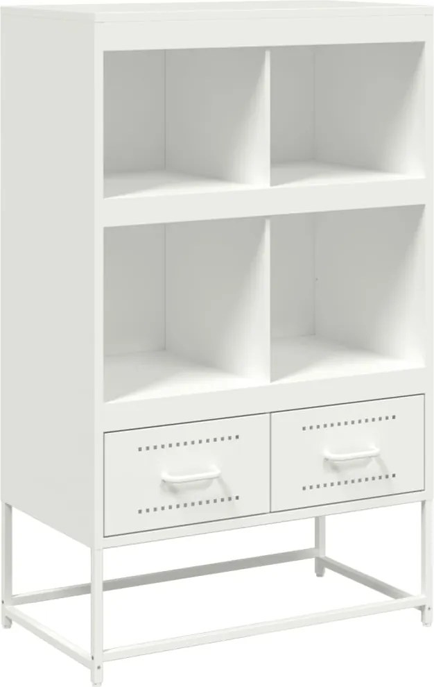 vidaXL Dulap înalt, alb, 68x39x111,5 cm, oțel