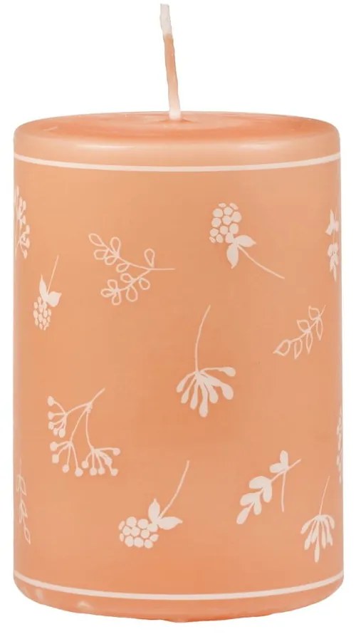 Lumânare Unipar Fleur, durată ardere 48 h, portocaliu