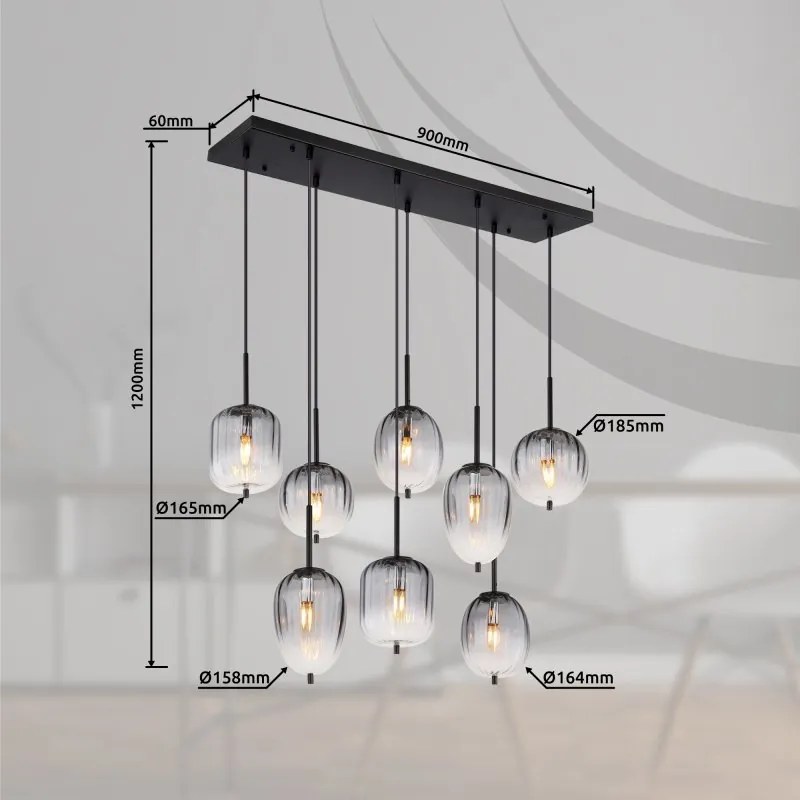 Lustra suspendata design modern ATTILA 8L