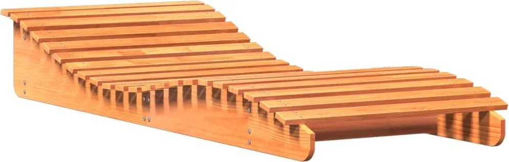 vidaXL Șezlong, maro ceruit, 205x80x31,5 cm, lemn masiv de pin