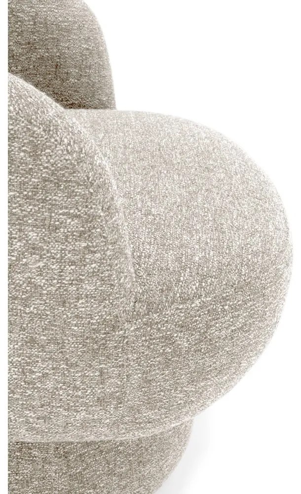 Fotoliu bej pivotant Dali – MOME