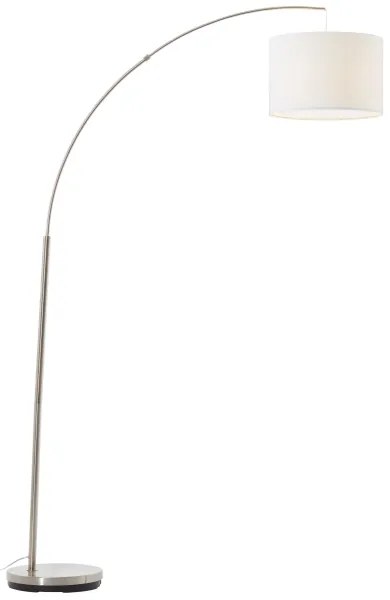 Brilliant - Lampă de podea CLARIE 1xE27/60W/230V crom mat/alb