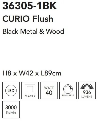 Lustra aplicata LED design ambiental Curio