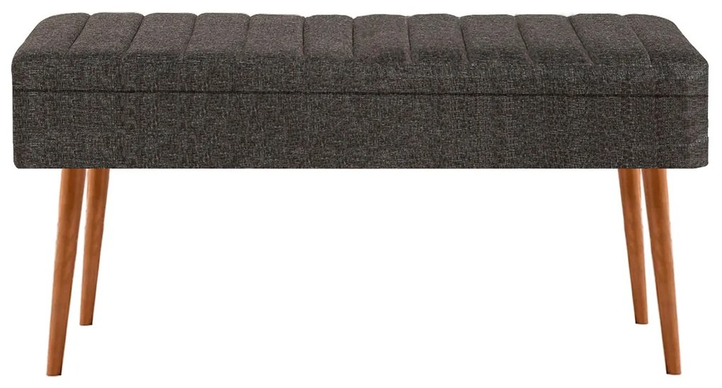 Masă de sufragerie extensibilă cu 2 scaune și bancă Vlasta (pin antlantic + antracit). 1073057