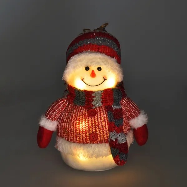 Decorațiune LED de Crăciun LED/3xAA om de zăpadă Solight 1V257