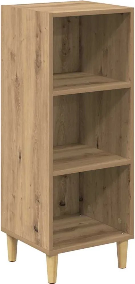 vidaXL Bufet Stejar Artizanal 34,5 x 32,5 x 90 cm Lemn compozit