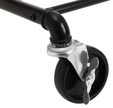 Cuier mobil de podea LINEA, negru