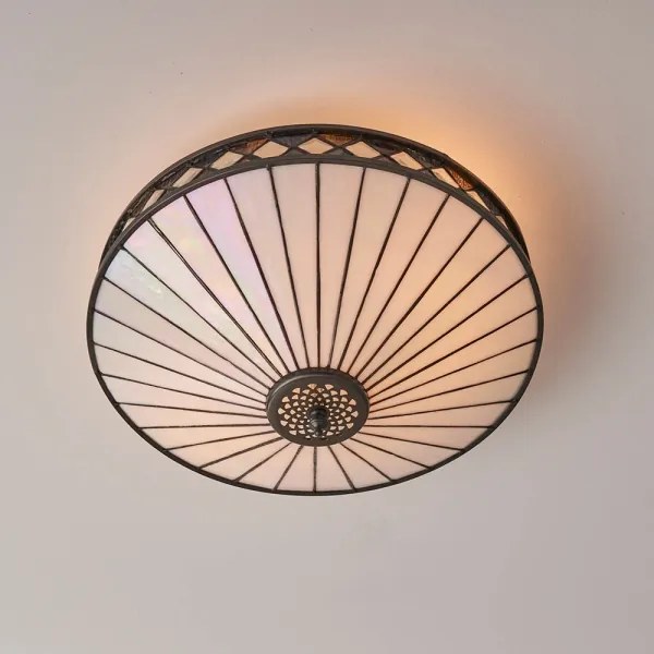 Endon 64145 - Plafonieră Tiffany FARGO, 2xE27/60W/230V, diametru 41,5 cm