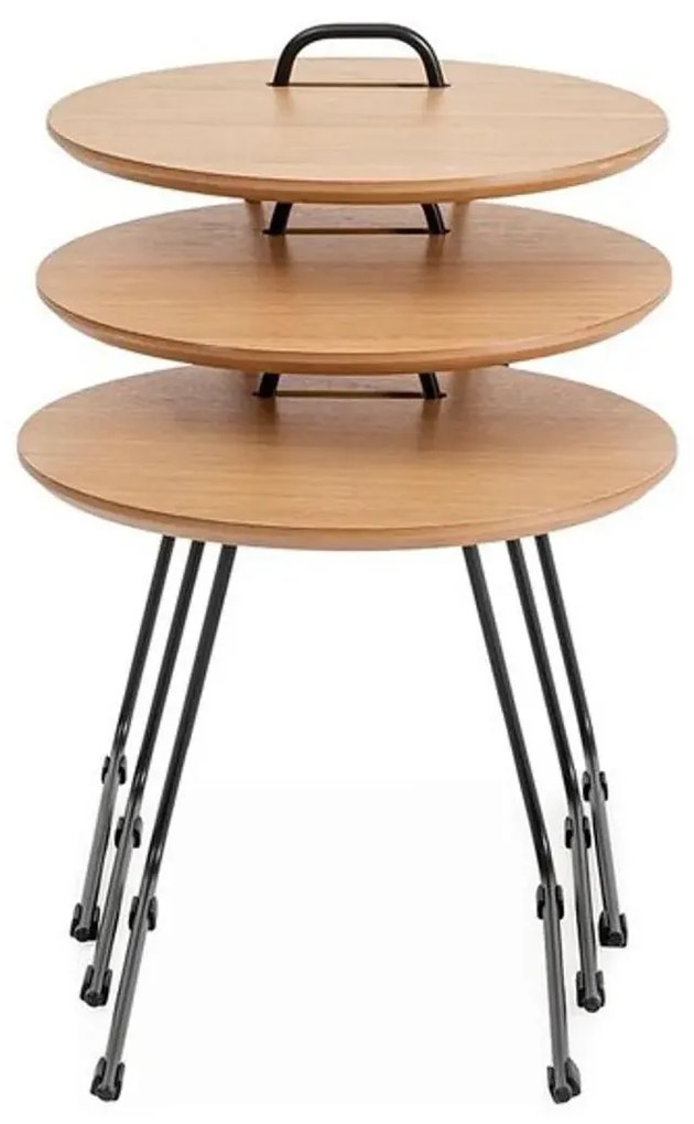 Set de 3 noptiere Paniki (natural). 1094357