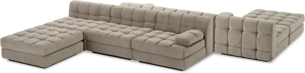 Otoman design LUX, Suport picioare canapea modulara Dean Savona greige