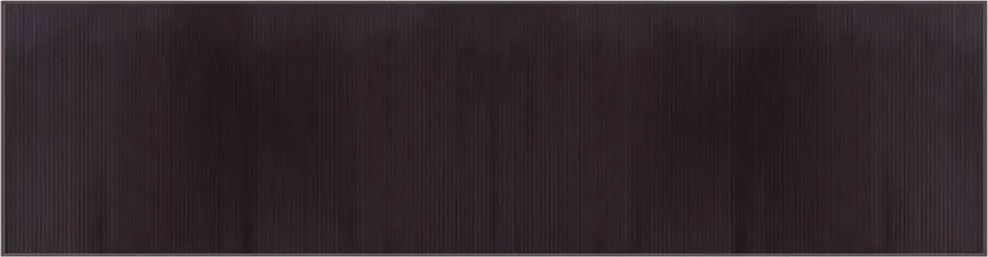 vidaXL Covor dreptunghiular, maro închis, 100x400 cm, bambus