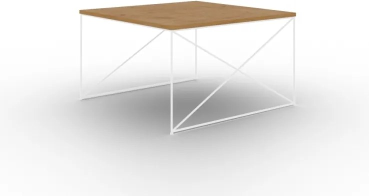 Masuta de cafea, Nelia, ADRK Furniture (Culoare: Auriu / Stejar artizanal)