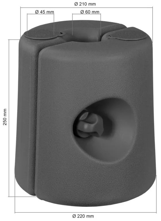 Greutăți pentru corturi de petrecere în grădină,set de 4,gri