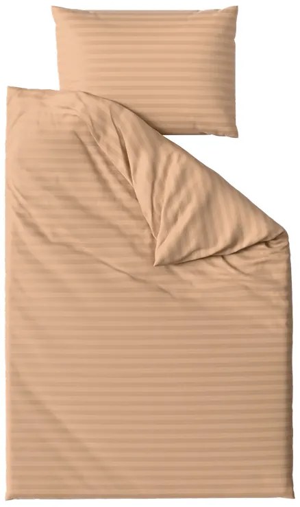 Lenjerie de pat din microfibra JASMINE maro - dunga 2 cm Dimensiune lenjerie de pat: 2 buc 70 x 90 cm | 200 x 220 cm