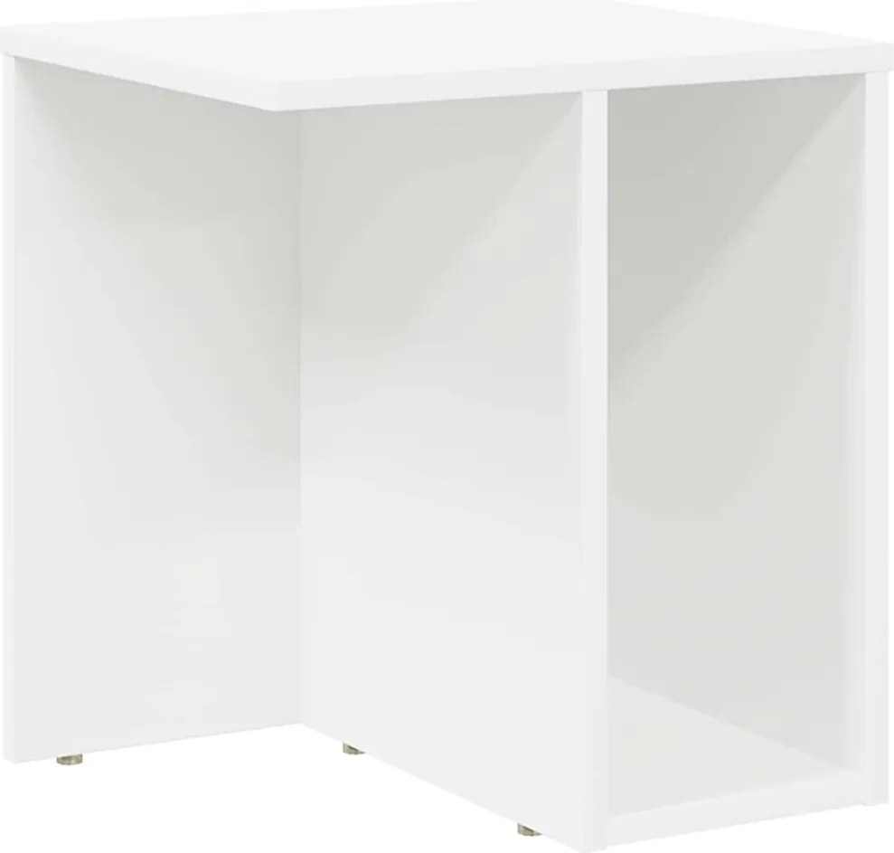 vidaXL Masă laterală Alb 37 x 32 x 40 cm Lemn compozit