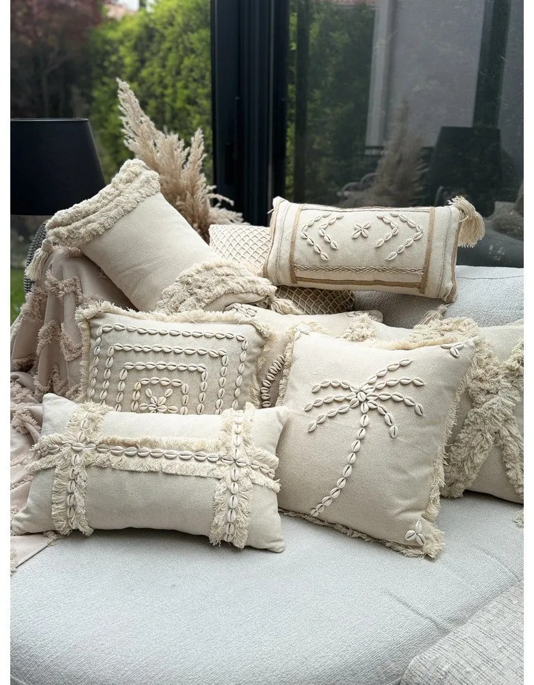 Față de pernă din bumbac 30x50 cm Seashells – Mioli Decor