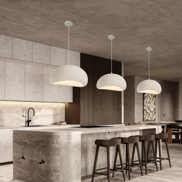 BRILAGI - Lampă suspendată pe cablu WABI SABI 1xE27/60W/230V Ø 50 cm albă