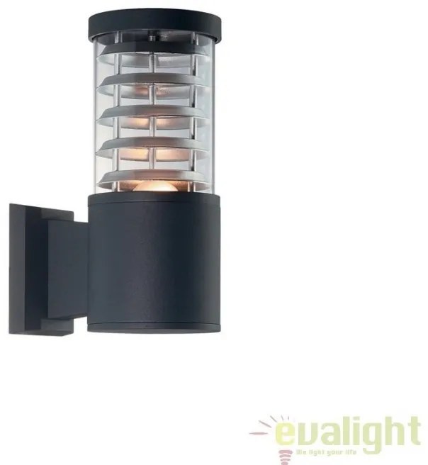 Aplica de perete iluminat exterior IP44 TRONCO AP1 NERO 004716