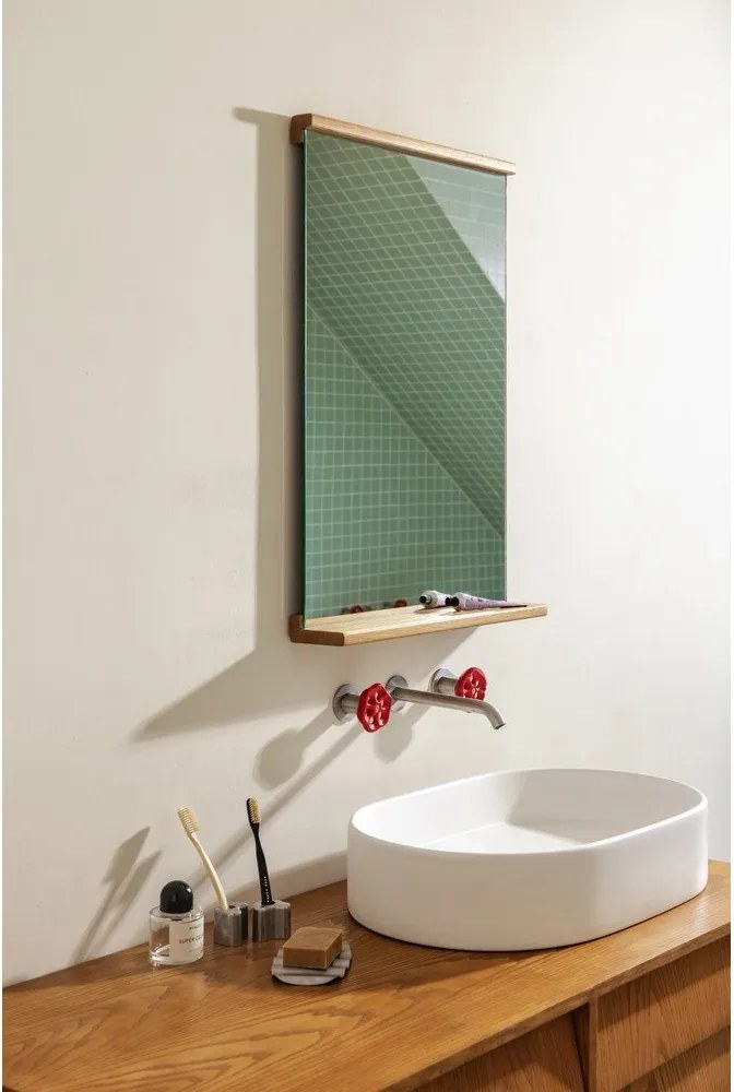 Oglindă de perete cu raft 50x75 cm Lun – noo.ma