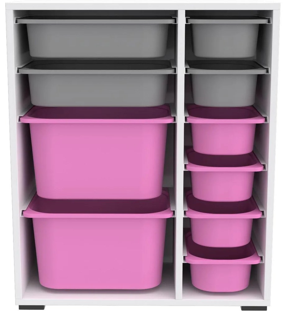 Organizator jucării Dremonka 10 (alb + Gri + roz). 1124246