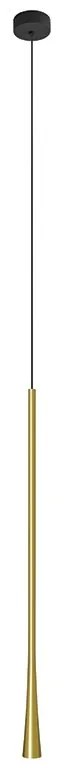 Pendul LED stil minimalist modern Slim negru/alama