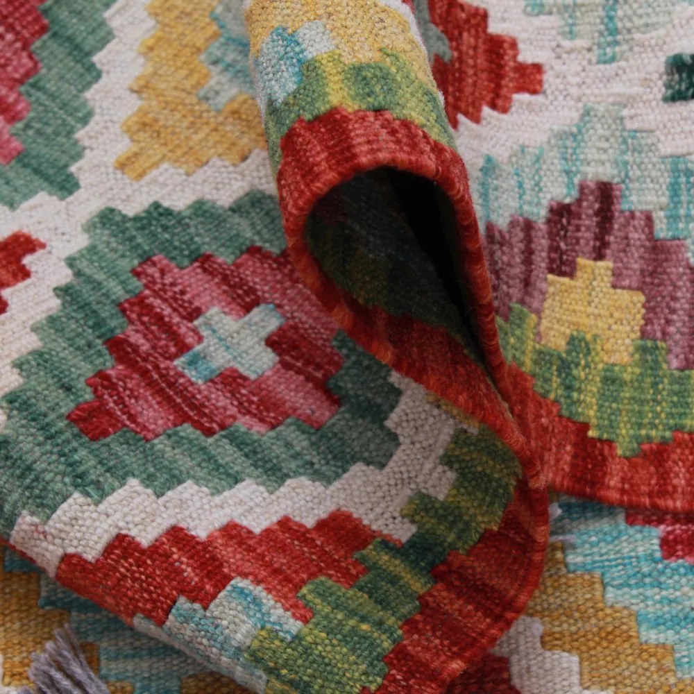 Covor kilim Chobi 161x103 kilim din lână țesut manual