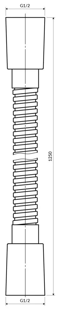 Omnires furtun de dus 150 cm    029WM