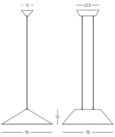 Lustra LED suspendata moderna ACOUSTIC gri