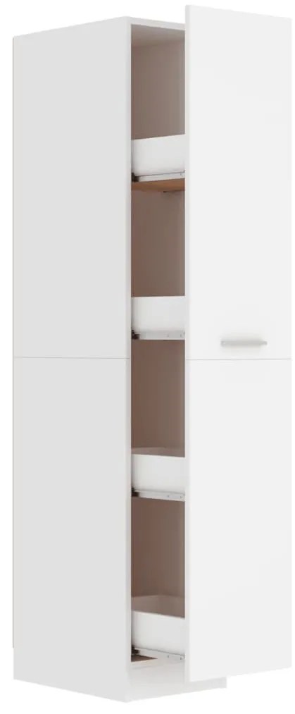 804220 vidaXL Dulap farmacie, alb, 30x42,5x150 cm, PAL