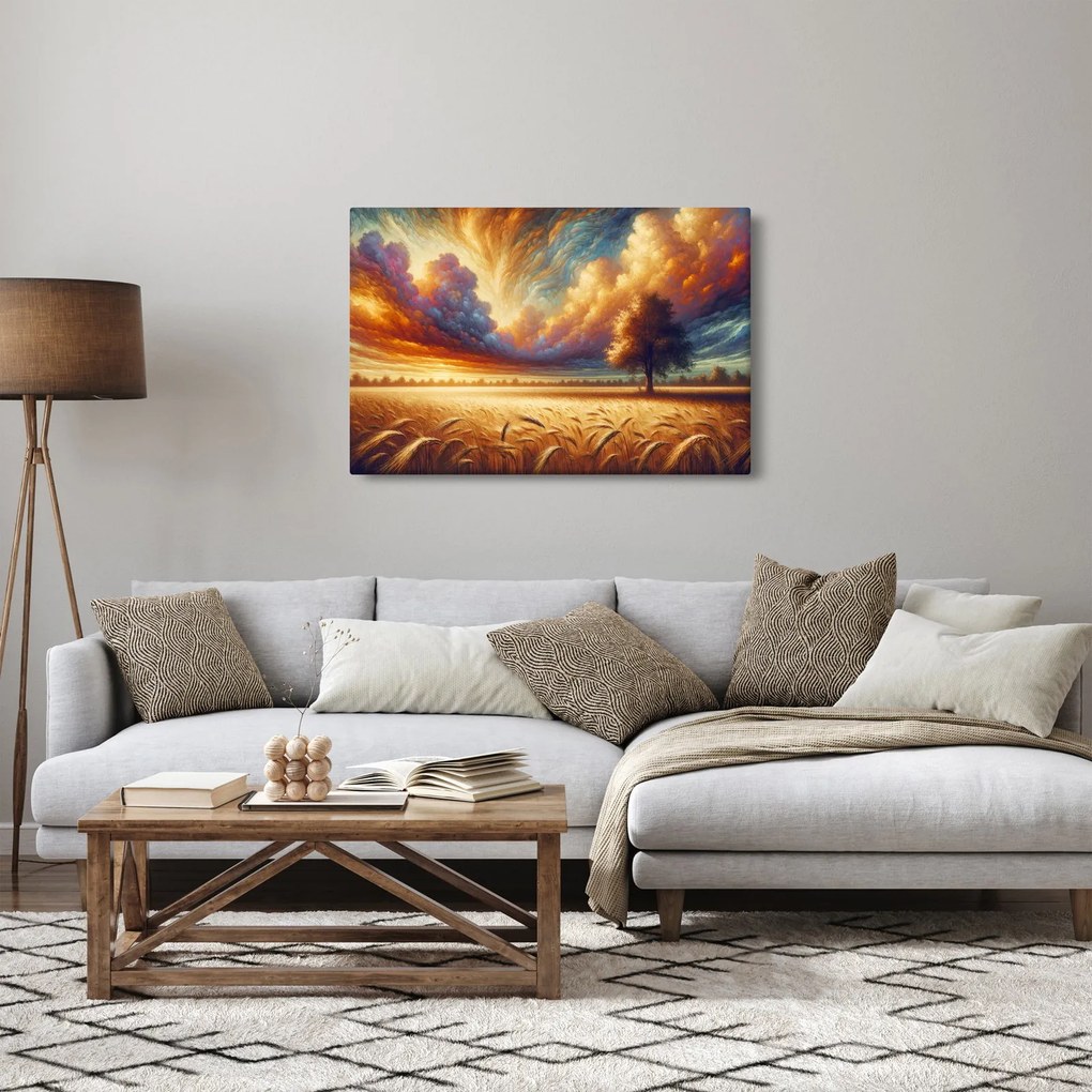 Tablou – Arbore pe câmp (90x60 cm)