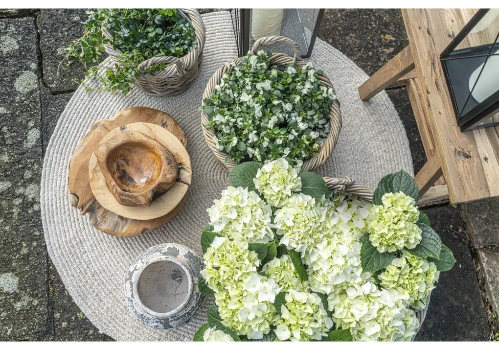 Coșuri Kuta, kubu rattan, naturale 3db