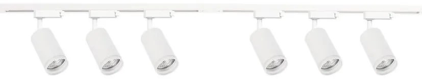Spot pentru șină PIPE 6xGU10/10W/230V, alb