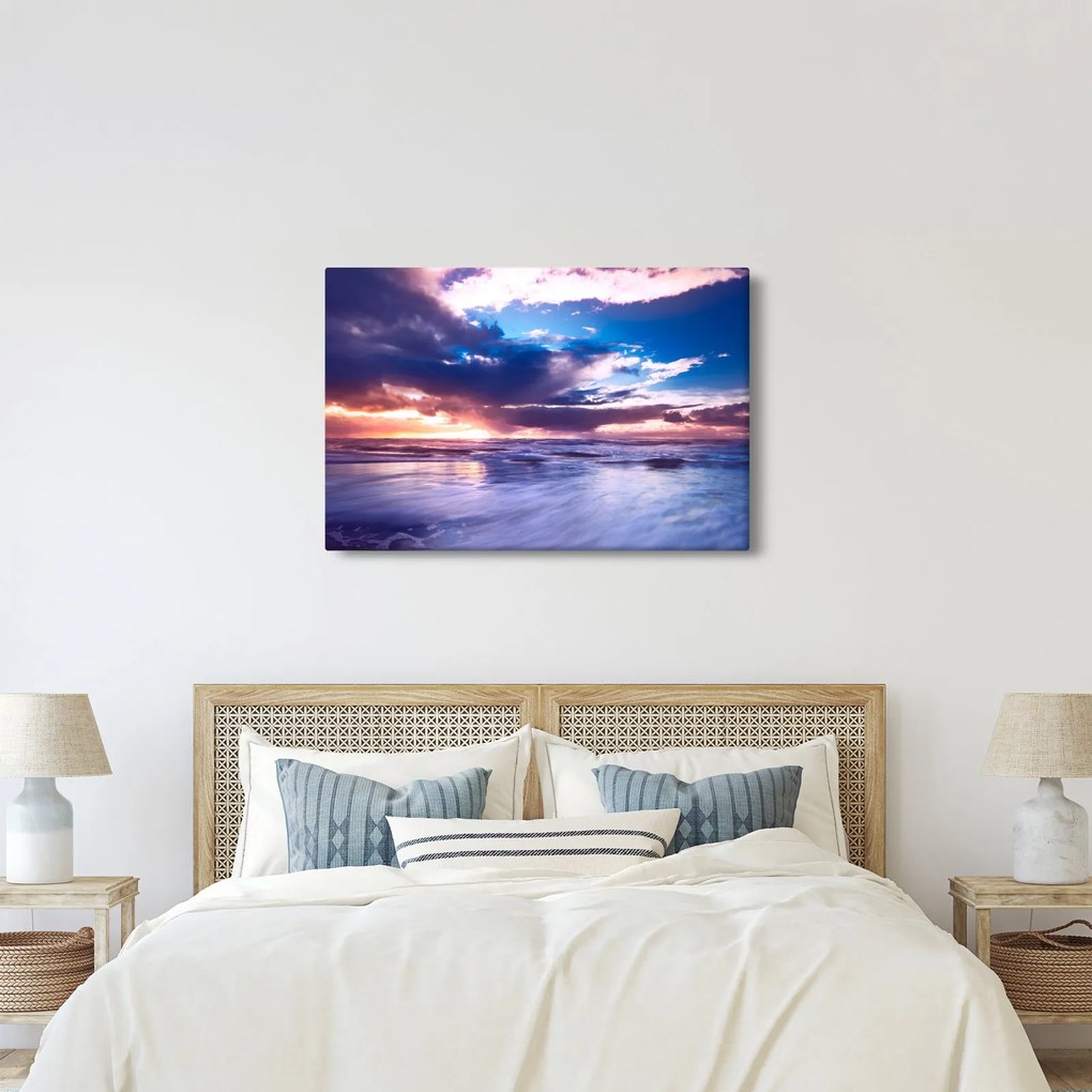 Tablou - Apus de soare la mare (90x60 cm)