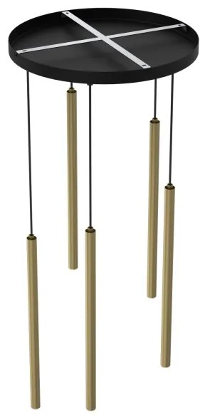 Lustră suspendată pe cablu YORU 8xG9/8W/230V, alamă