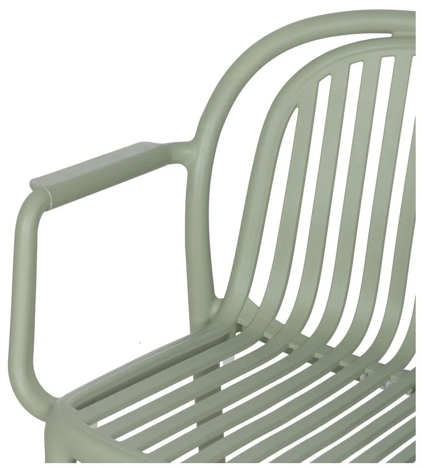 Scaun de dining verde din plastic Alia – Ixia