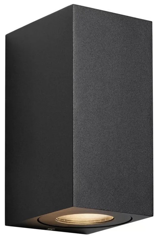Nordlux - Aplică de perete pentru exterior CANTO 2xGU10/28W/230V IP44 neagră