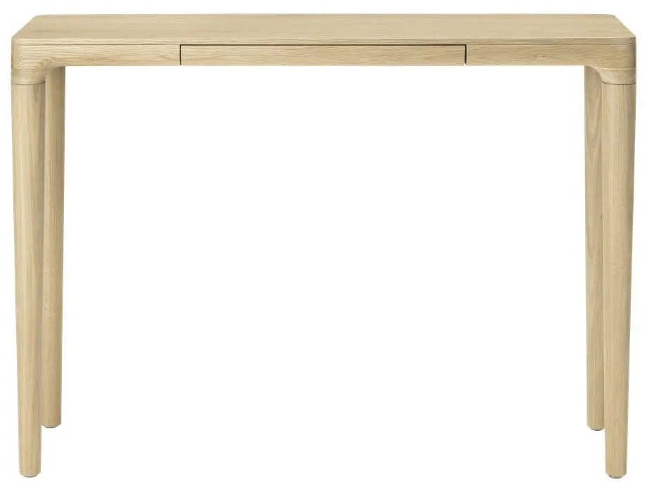 Masă consolă în culoare naturală din lemn masiv de stejar 12x110 cm Heart'n'Soul – UMAGE