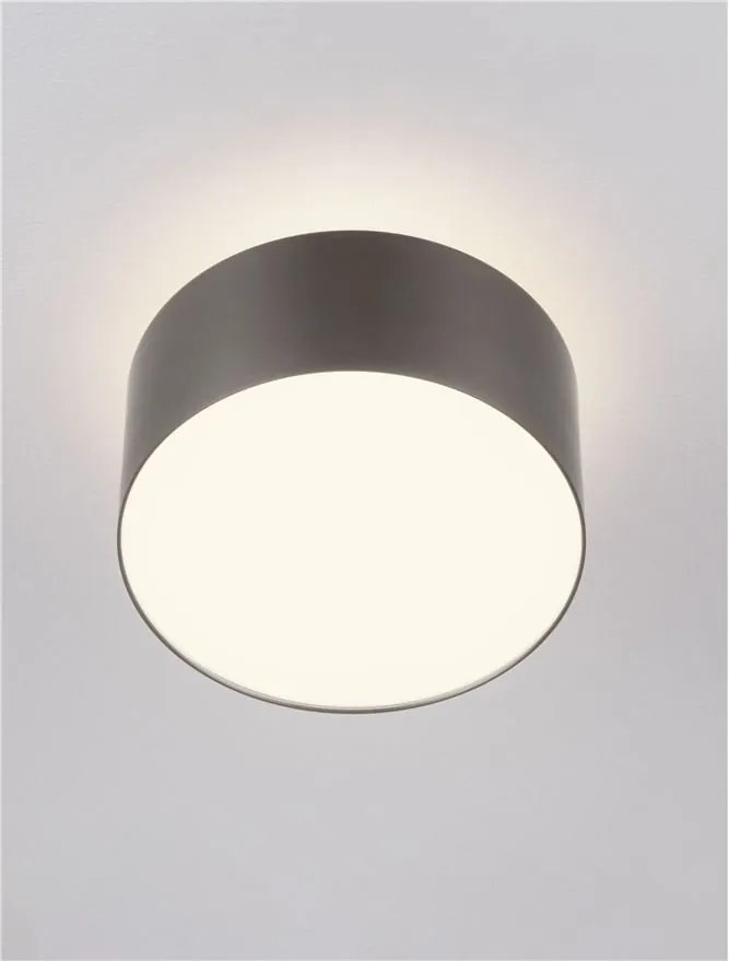 Spot LED aplicat diametru 14cm OZEN nickel negru, NVL-9695173